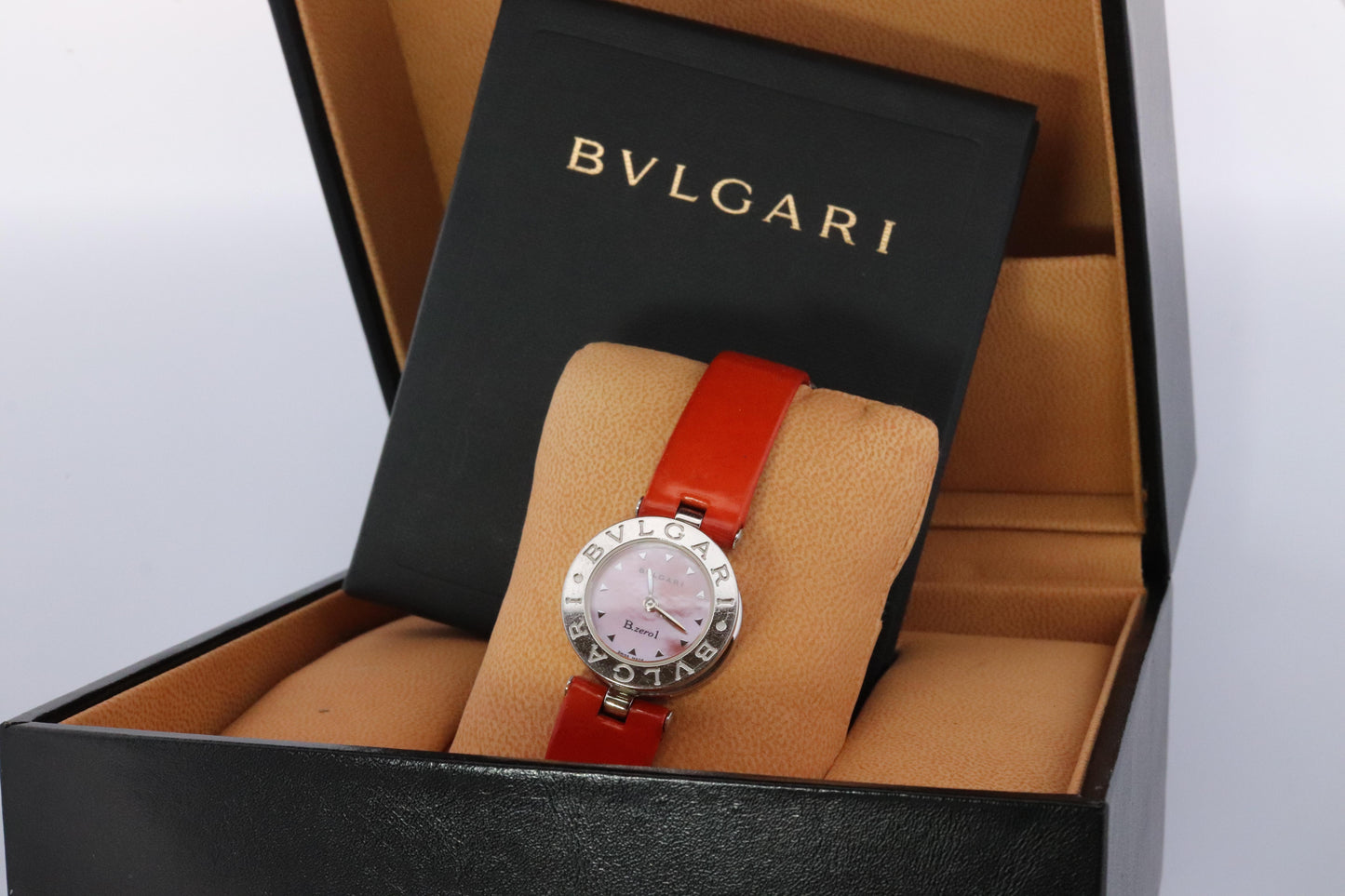 Bulgari Watch. Bvlgari B.zero1 Bz22s B zero One Leather Ladies WristWatch.