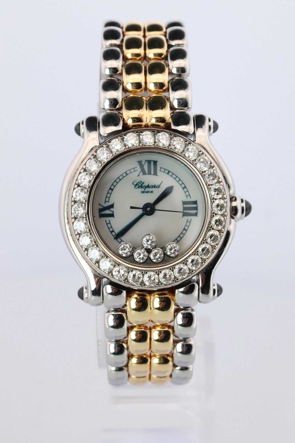 Chopard Happy Sport Sapphire Diamond Watch. 18k Chopard LUC 27/8930-23/11 Ladies