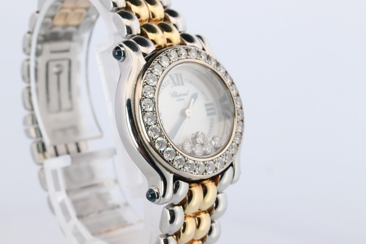 Chopard Happy Sport Sapphire Diamond Watch. 18k Chopard LUC 27/8930-23/11 Ladies
