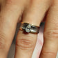 18k Gold LARGE Diamond Pear engagement ring. Platinum and 18k Diamond Solitaire