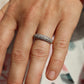 14k Diamond PAVE Bombe ring 14k Yellow Gold Diamond Bombe Pave Encrusted band