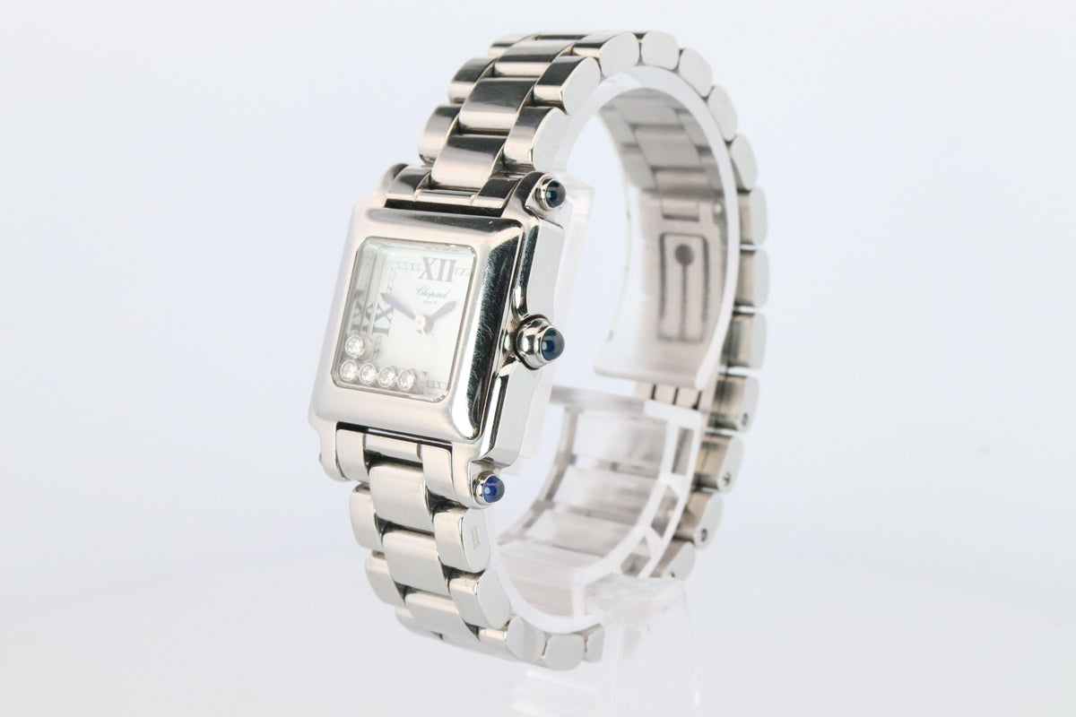 Chopard Happy Sport Square Diamond Watch. Chopard LUC 27/8893-23 Ladies