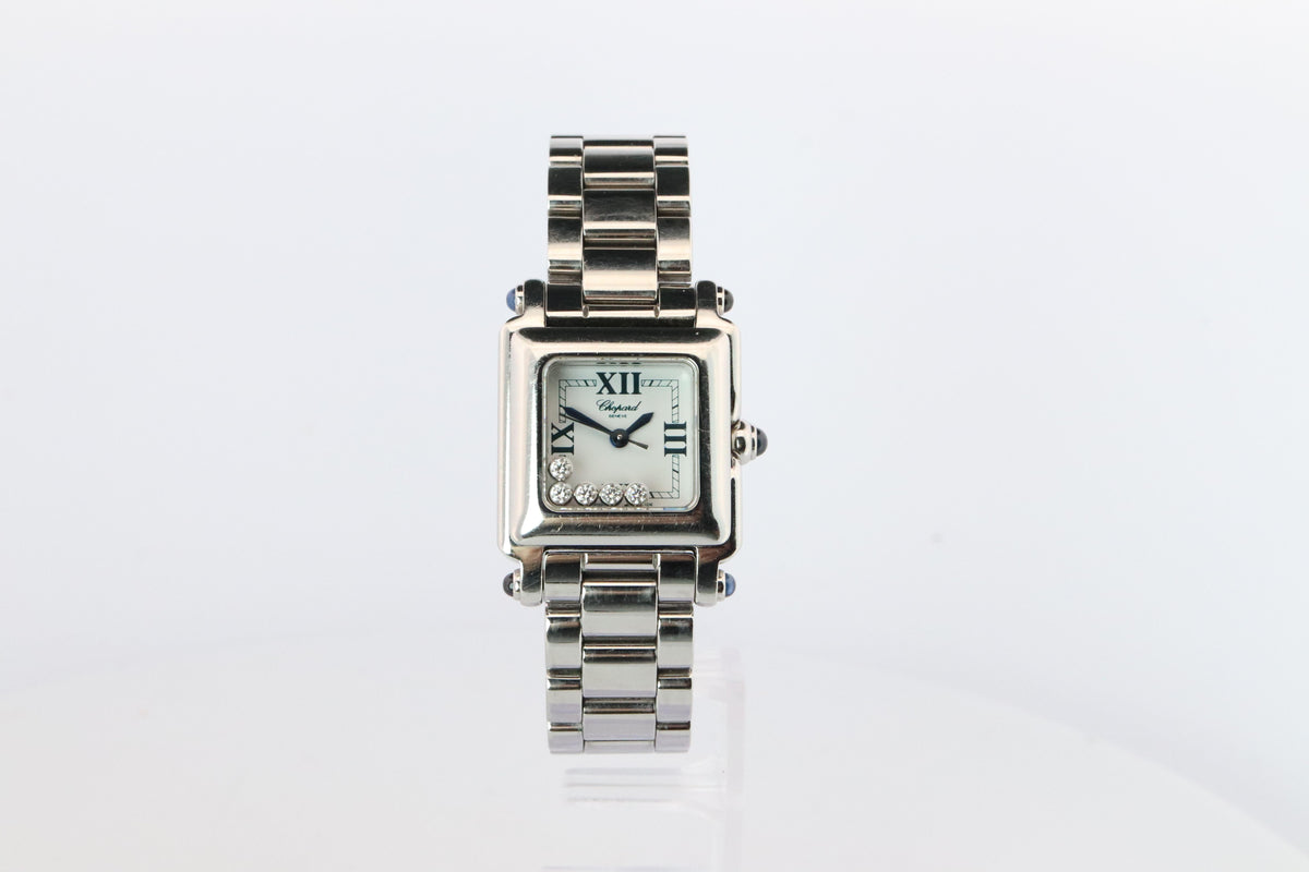 Chopard Happy Sport Square Diamond Watch. Chopard LUC 27/8893-23 Ladies