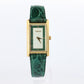 Vintage GUCCI Tank Watch Timepiece. 2600L Gucci Lane Green