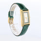 Vintage GUCCI Tank Watch Timepiece. 2600L Gucci Lane Green