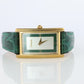 Vintage GUCCI Tank Watch Timepiece. 2600L Gucci Lane Green