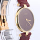 Cartier Watch. Must de Cartier Bordeaux Burgundy Dial Vendome Round Argent 30mm.