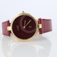 Cartier Watch. Must de Cartier Bordeaux Burgundy Dial Vendome Round Argent 30mm.