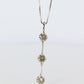 Diamond Dangle Journey pendant Platinum Pt900 diamond 1CTW Journey Necklace