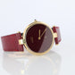 Cartier Watch. Must de Cartier Bordeaux Burgundy Dial Vendome Round Argent 30mm.