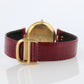 Cartier Watch. Must de Cartier Bordeaux Burgundy Dial Vendome Round Argent 30mm.