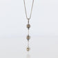 Diamond Dangle Journey pendant Platinum Pt900 diamond 1CTW Journey Necklace