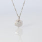 Large Diamond solitaire pendant. Platinum Pt999 Round diamond 0.9CT Necklace