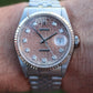 Genuine Rolex 16234G Watch. Rolex Oyster DateJust Tropical Jubilee Diamond Dial.