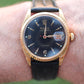 ROLEX Watch. Rolex ref. 6294 Black Dial 1950s Mens Rolex watch.