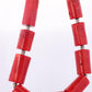 Sterling Silver RAW Coral Chunky Necklace