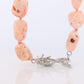 Sterling Silver RAW Bulky Coral Necklace