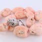 Sterling Silver RAW Bulky Coral Necklace