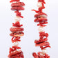 Sterling Silver RAW Coral, coral branches and Pearl Necklace