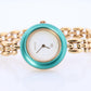 Vintage GUCCI Quartz 11/12 Watch. Gucci Multiple BEZEL Ladies Gold wristwatch