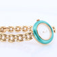 Vintage GUCCI Quartz 11/12 Watch. Gucci Multiple BEZEL Ladies Gold wristwatch