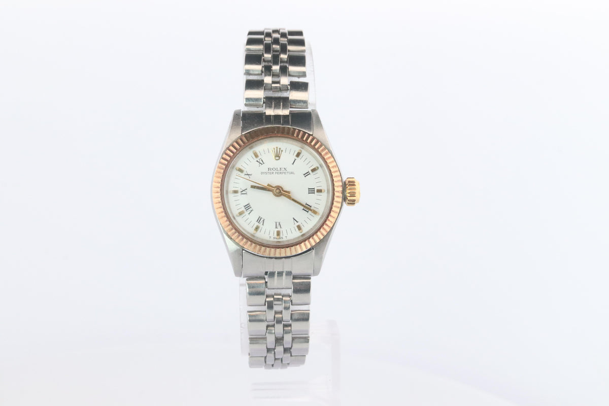 Genuine Rolex Watch. 14k SS Ladies ROLEX 6619 Automatic Wristwatch.