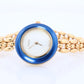 Vintage GUCCI Quartz 11/12.2 Watch. Gucci Multiple BEZEL Ladies Gold wristwatch