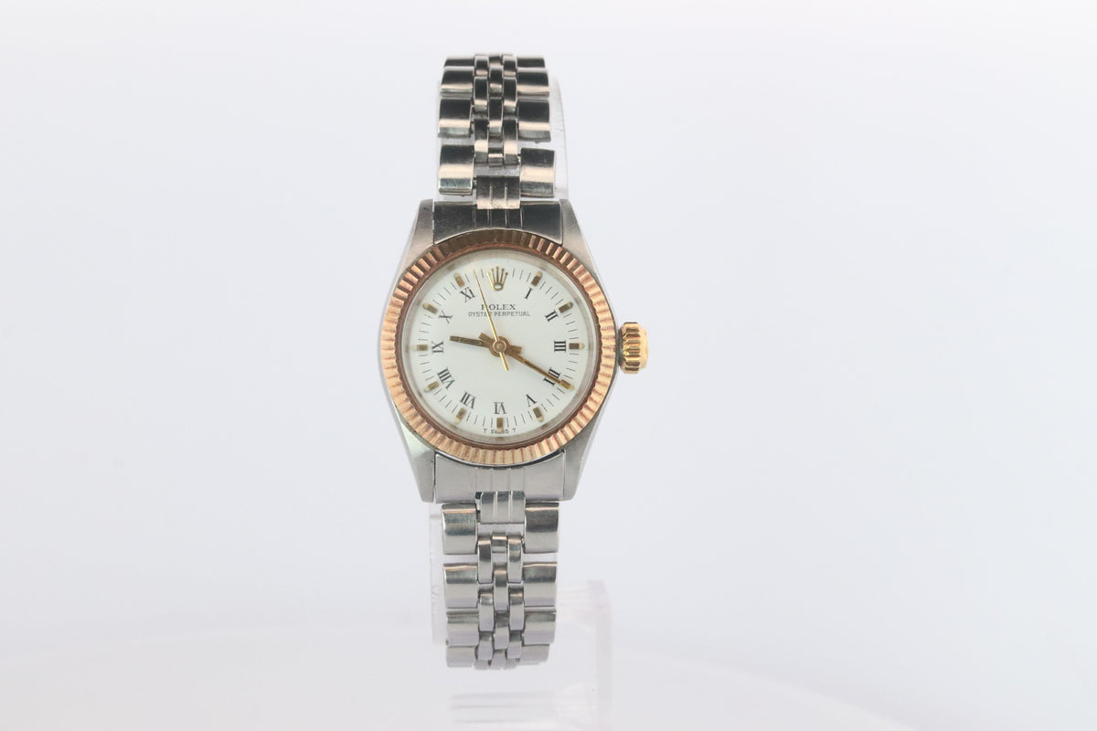 Genuine Rolex Watch. 14k SS Ladies ROLEX 6619 Automatic Wristwatch.