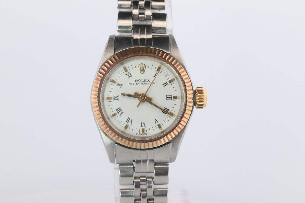 Genuine Rolex Watch. 14k SS Ladies ROLEX 6619 Automatic Wristwatch.