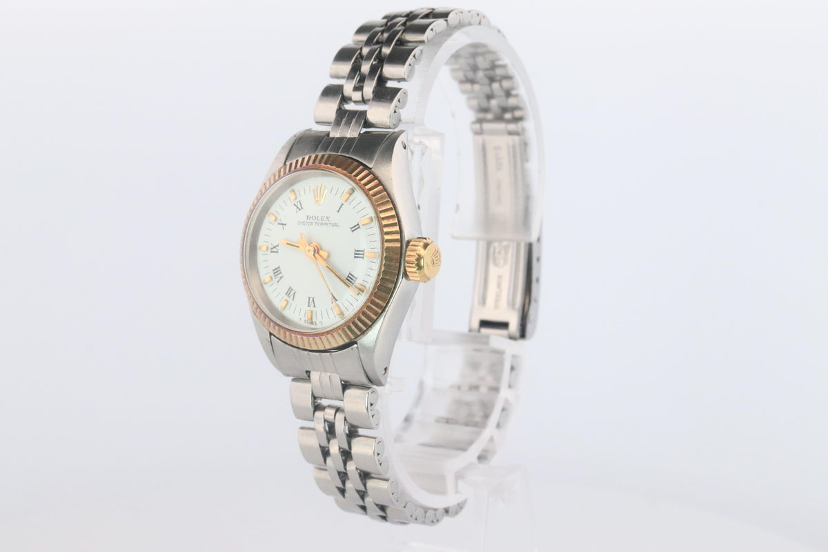 Genuine Rolex Watch. 14k SS Ladies ROLEX 6619 Automatic Wristwatch.