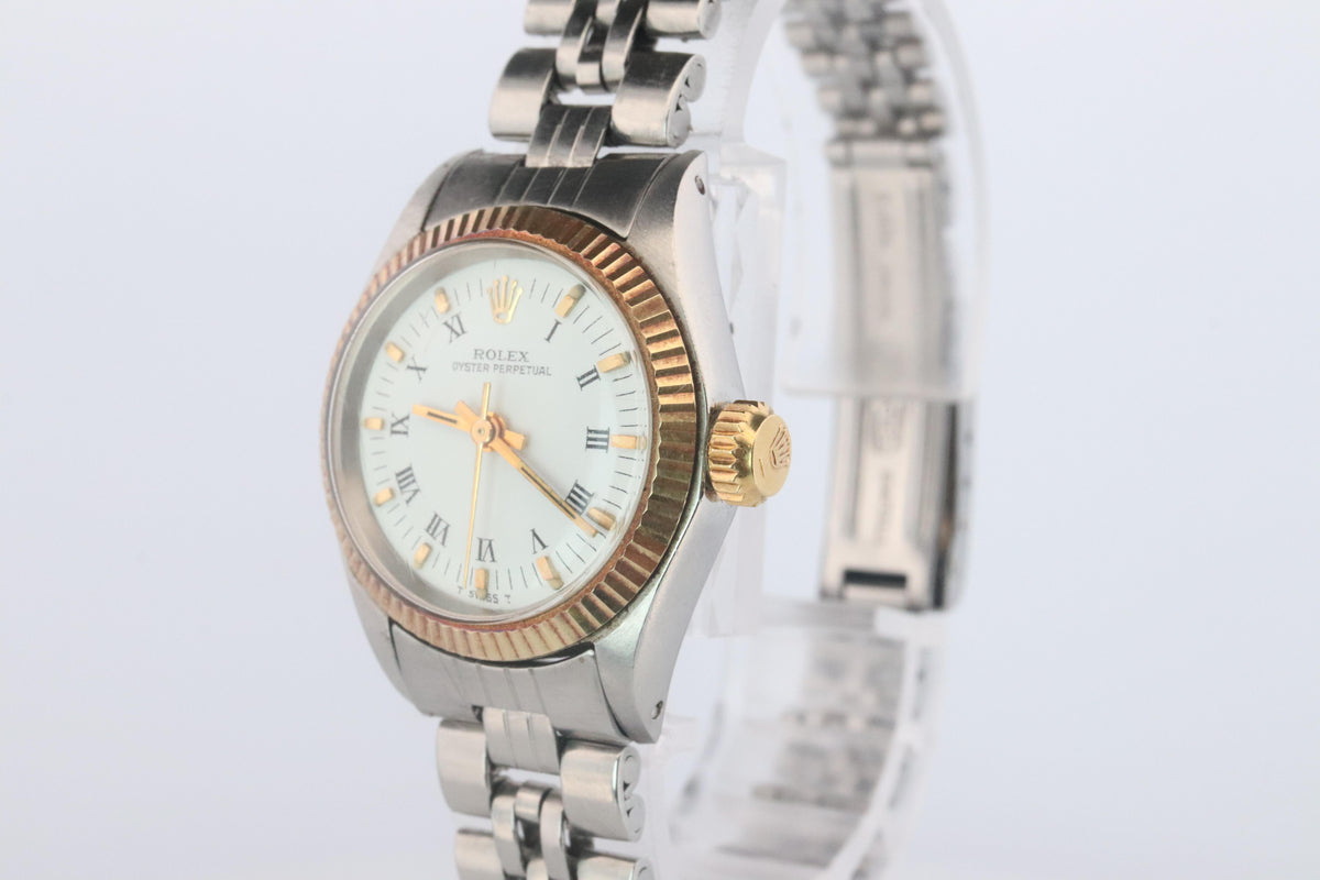 Genuine Rolex Watch. 14k SS Ladies ROLEX 6619 Automatic Wristwatch.