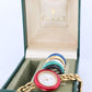 Vintage GUCCI Quartz 11/12 Watch. Gucci Multiple BEZEL Ladies Gold wristwatch