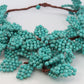 Turquoise Necklace. Collar Choker Vine Necklace.