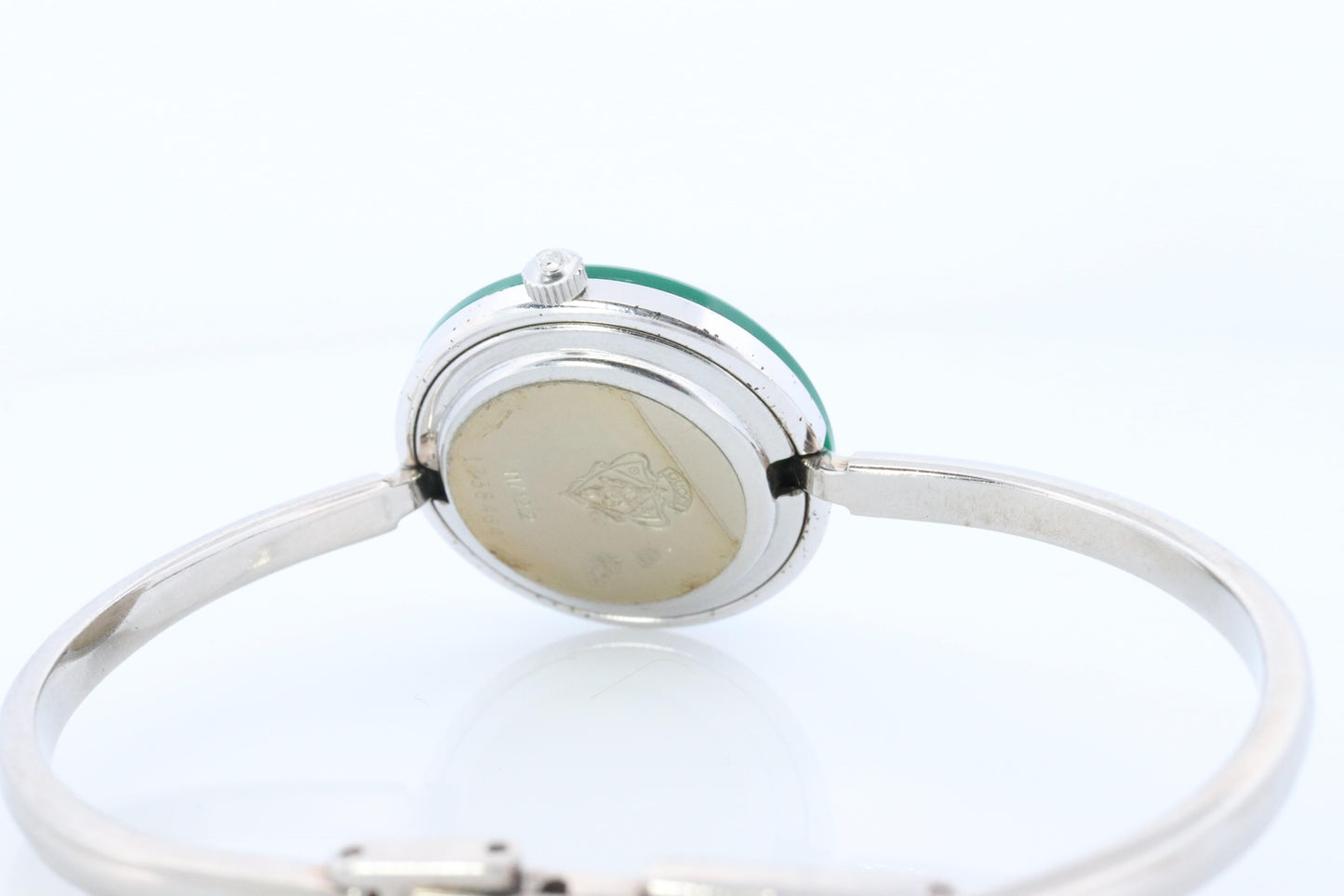 Vintage GUCCI Quartz 11/12.2 Watch Bezels Gucci Ladies Silver Bangle wristwatch