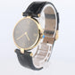 Cartier Watch. Must de Cartier BLACK Vendome Round Argent Vermeil 30mm Dial.