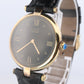 Cartier Watch. Must de Cartier BLACK Vendome Round Argent Vermeil 30mm Dial.