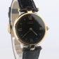 Cartier Watch. Must de Cartier BLACK Vendome Round Argent Vermeil 30mm Dial.