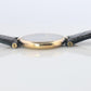 Cartier Watch. Must de Cartier BLACK Vendome Round Argent Vermeil 30mm Dial.