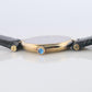 Cartier Watch. Must de Cartier BLACK Vendome Round Argent Vermeil 30mm Dial.