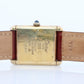 Vintage Must de Cartier marble Tank Watch. 925 Vermeil MANUAL Argent Manual.