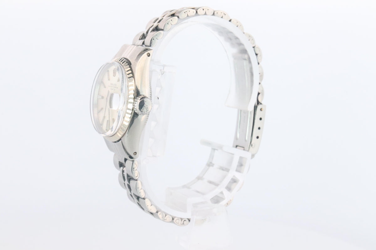 Genuine Rolex 6517 Oyster Perpetual Watch. Ladies ROLEX Automatic WG Bezel.