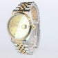 Genuine Rolex 16233G Watch. Rolex Oyster Perpetual DateJust YG Multi Tone
