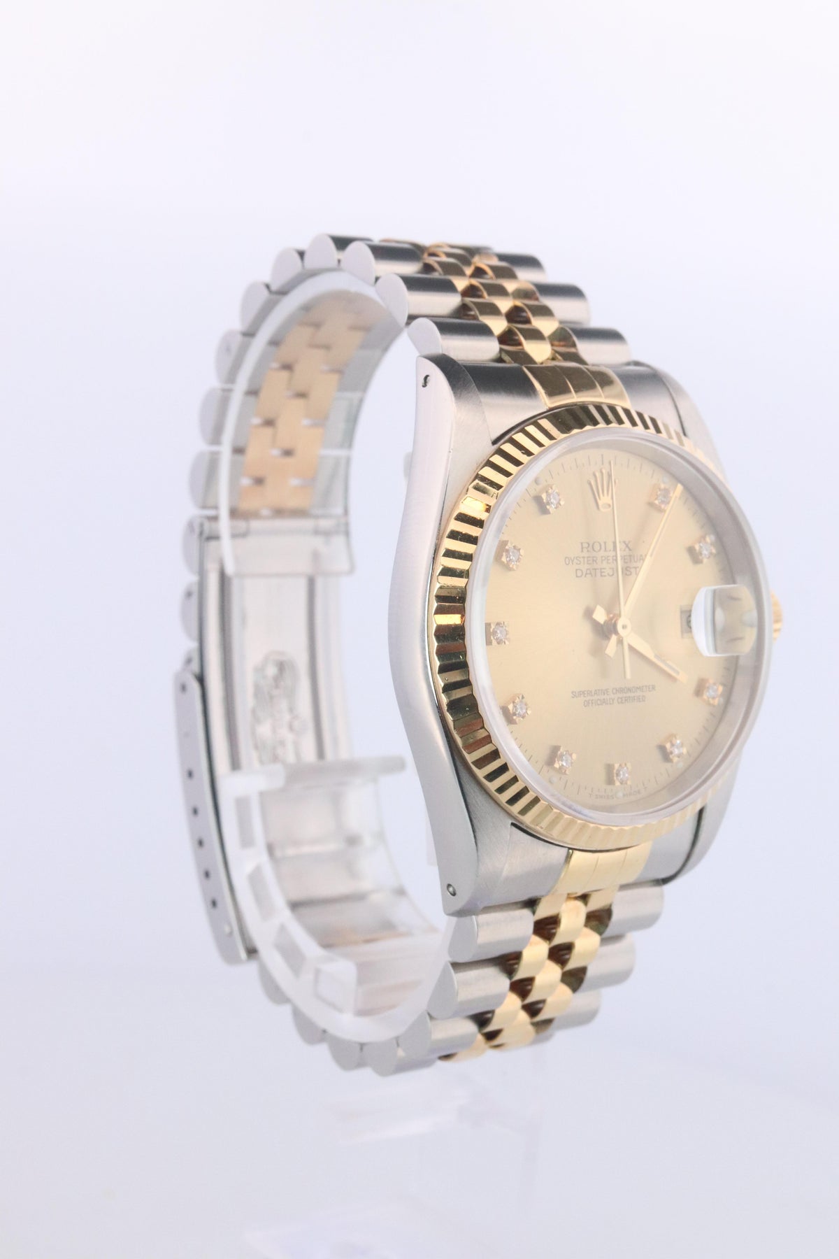 Genuine Rolex 16233G Watch. Rolex Oyster Perpetual DateJust YG Multi Tone