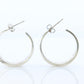 Tiffany & Co. Earrings. 1837 T&CO Hoops Sterling Silver 925 Earrings.