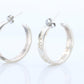 Tiffany & Co. Earrings. 1837 T&CO Hoops Sterling Silver 925 Earrings.