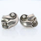 Georg Jensen Earrings Tulips 100A Sterling Silver 925 Clip on Unpierced Earrings