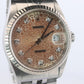 Genuine Rolex 16234G Watch. Rolex Oyster DateJust Tropical Jubilee Diamond Dial.