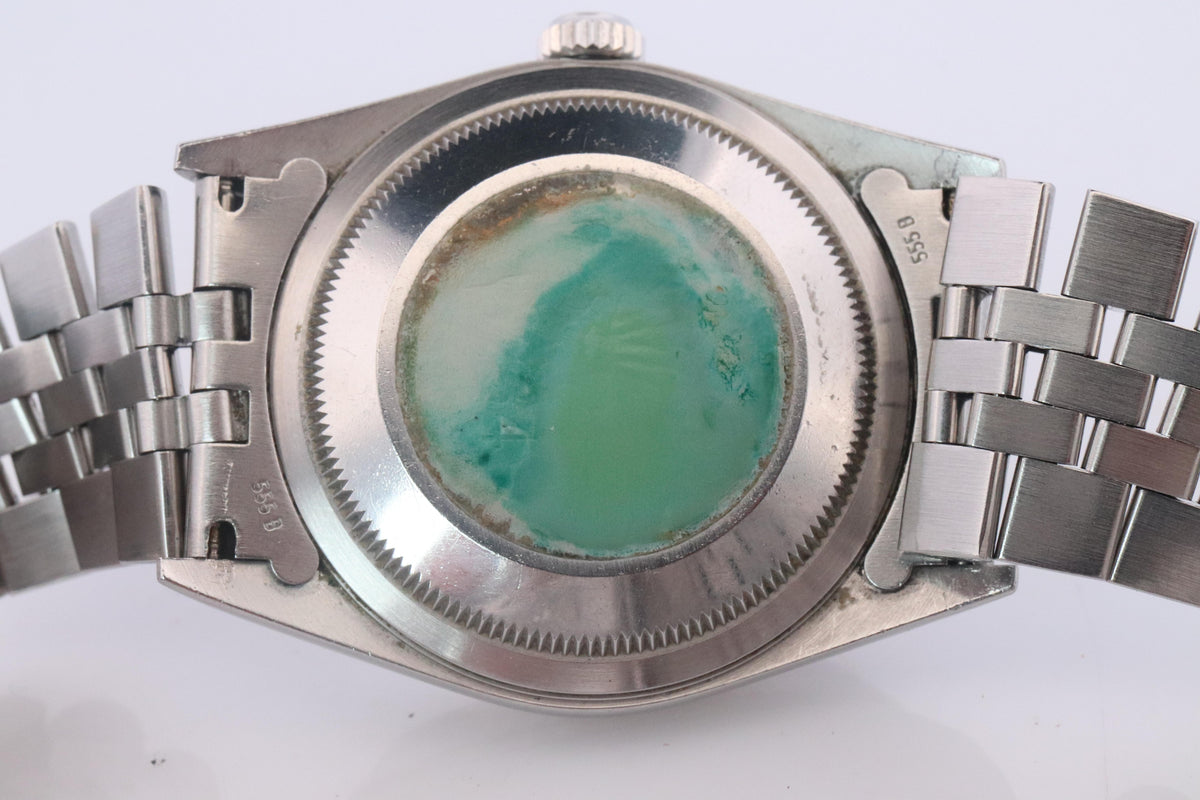 Genuine Rolex 16234G Watch. Rolex Oyster DateJust Tropical Jubilee Diamond Dial.