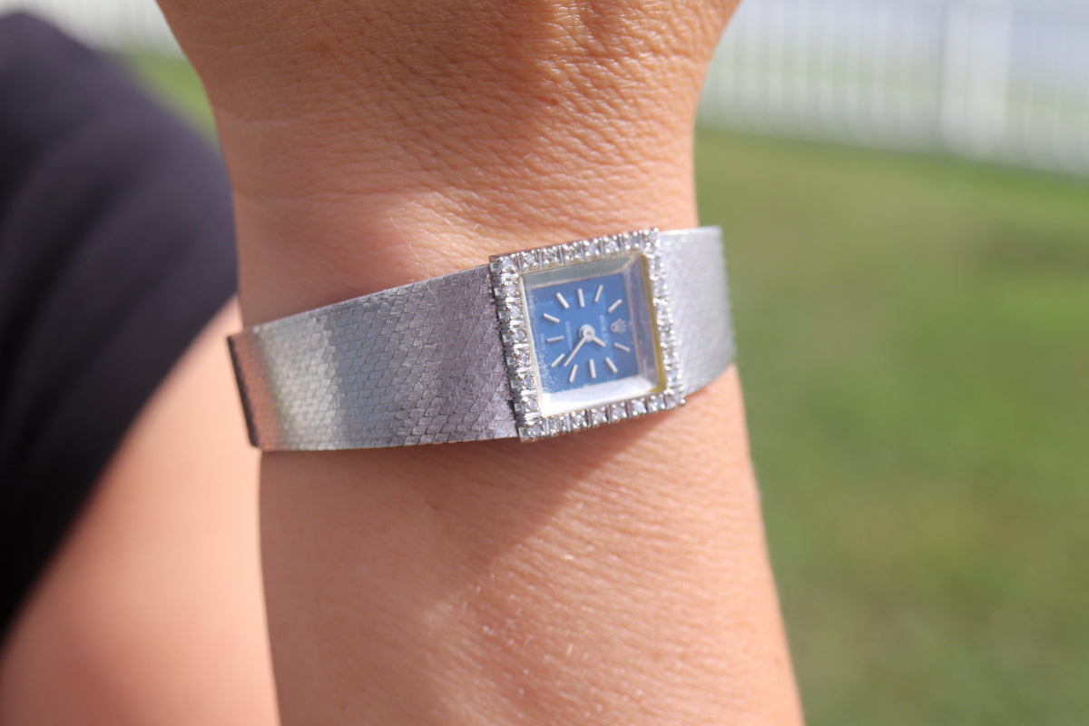 Genuine Rolex Watch. Ladies 18k Rolex 2189 Diamond Manual Watch.