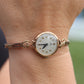 Vintage Rolex Womens Cocktail Watch. 9k Rose Gold Manual Windup.